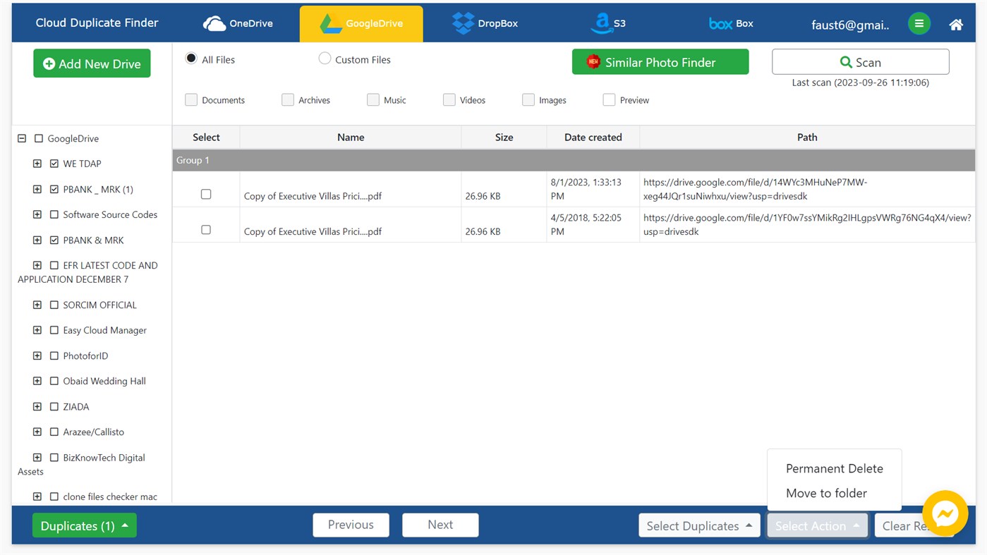 #3. Sorcim Cloud Duplicate Finder (Windows) By: Sorcim Technologies (pvt) Ltd.