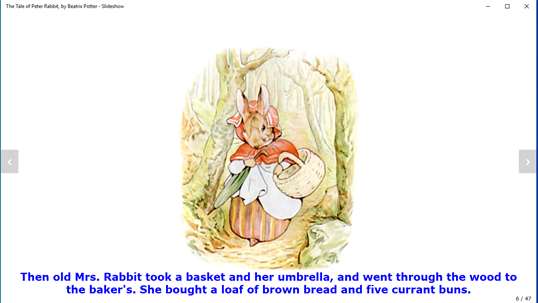 The Tale of Peter Rabbit, by Beatrix Potter - Slideshow screenshot 9