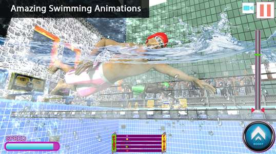 Freestyle Swimming Race 3D screenshot 1