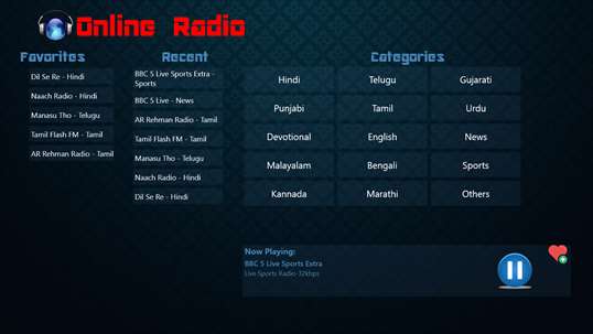 OnlineRadio screenshot 1