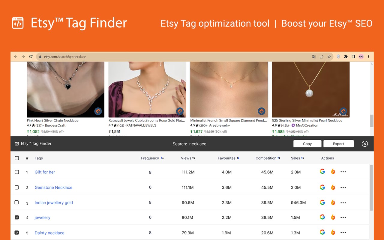 Etsy™ Tag Finder