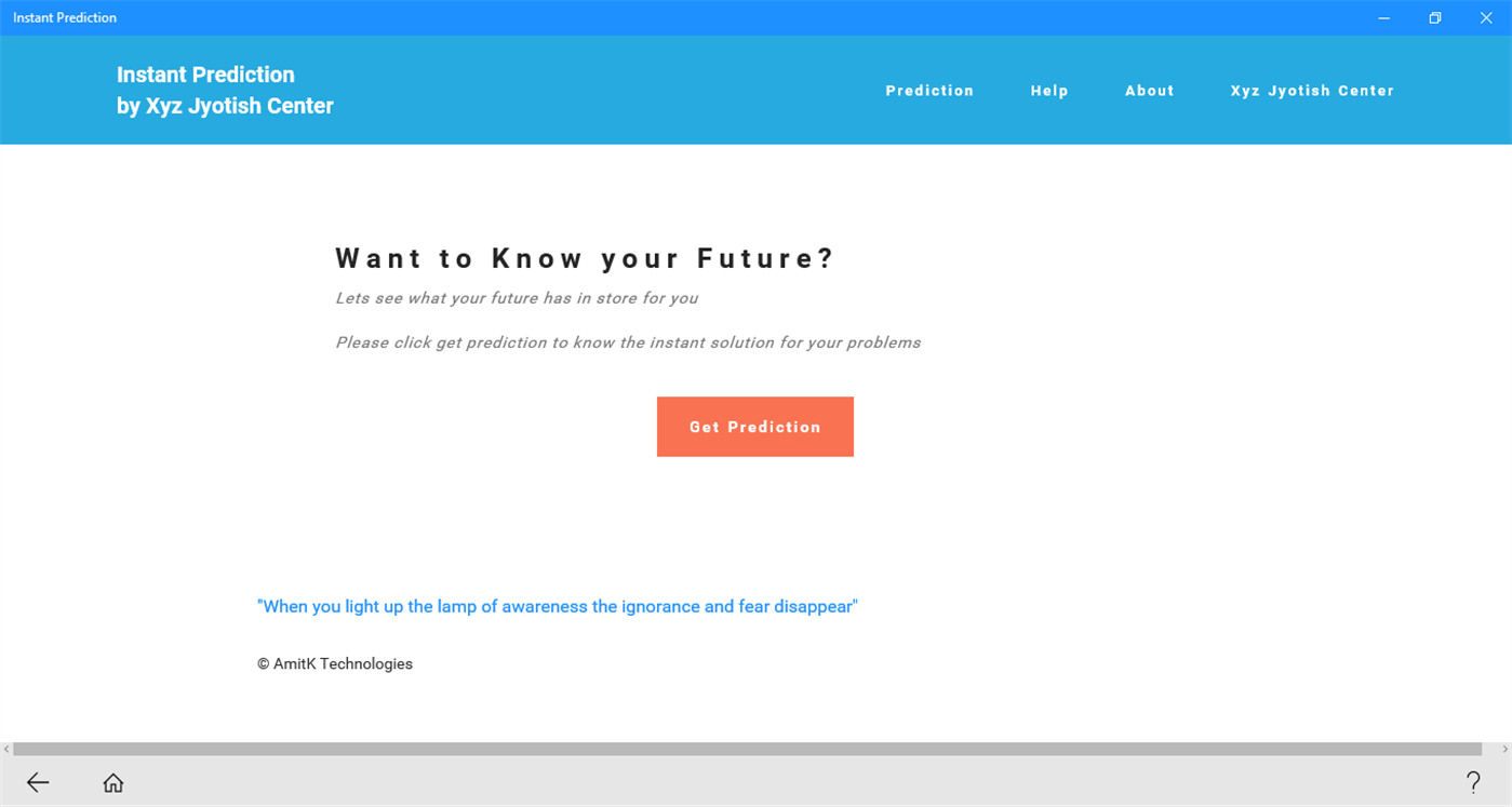 #1. Instant Prediction (Windows) 由: AmitK Technologies