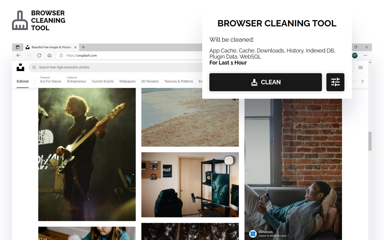 Browser Cleaning Tool