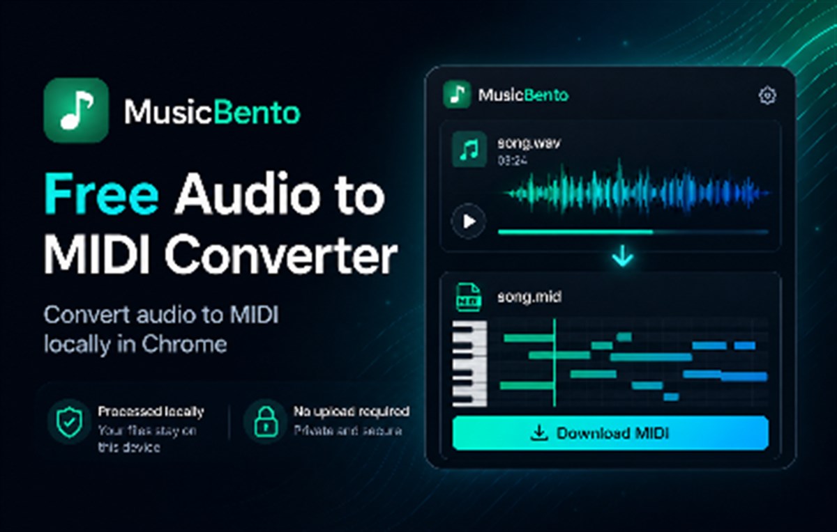 Audio to MIDI Converter By Musicbento.com