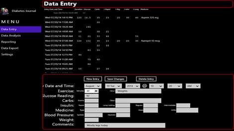 Diabetes Journal Screenshots 1
