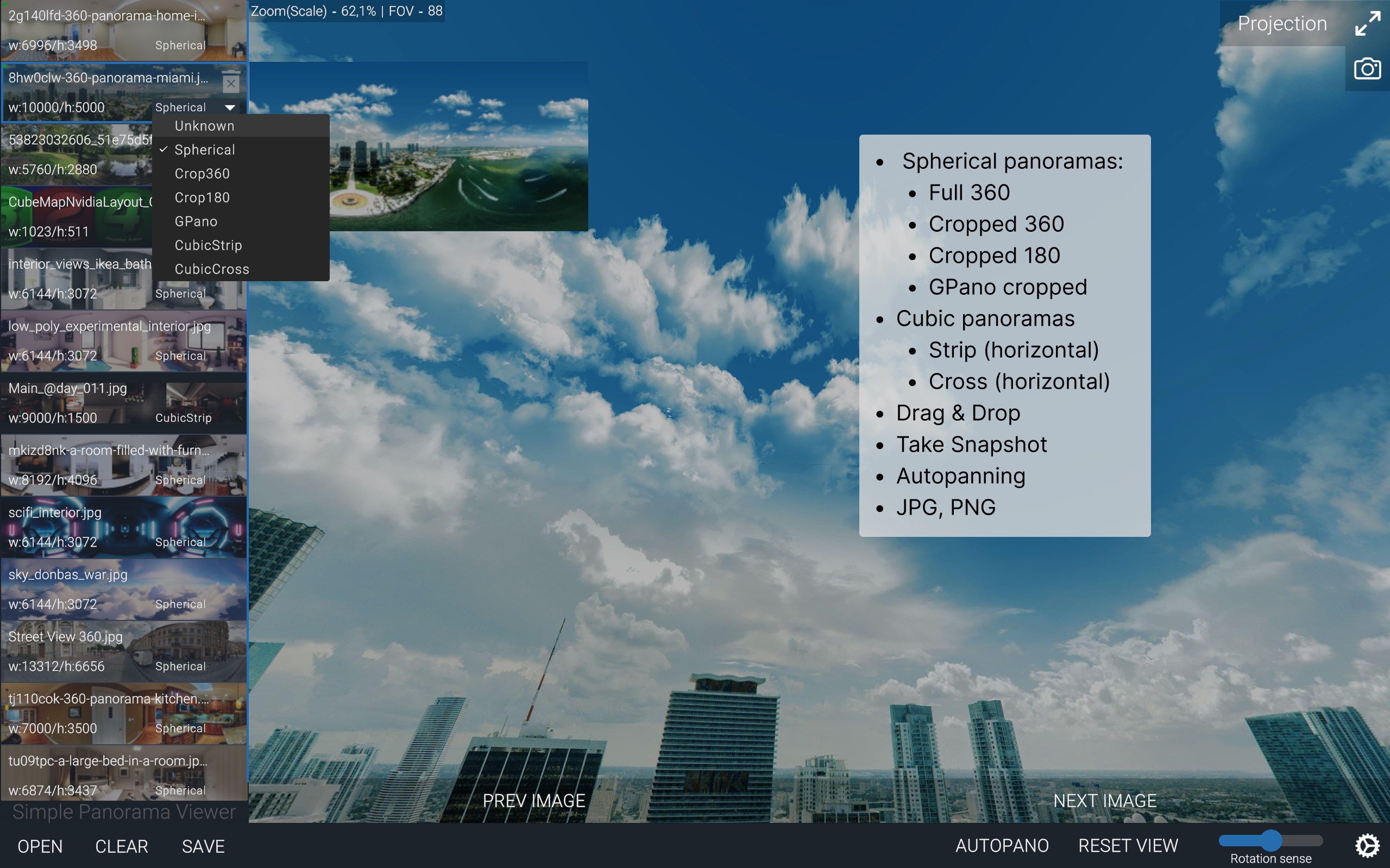 Simple Panorama Viewer screenshot