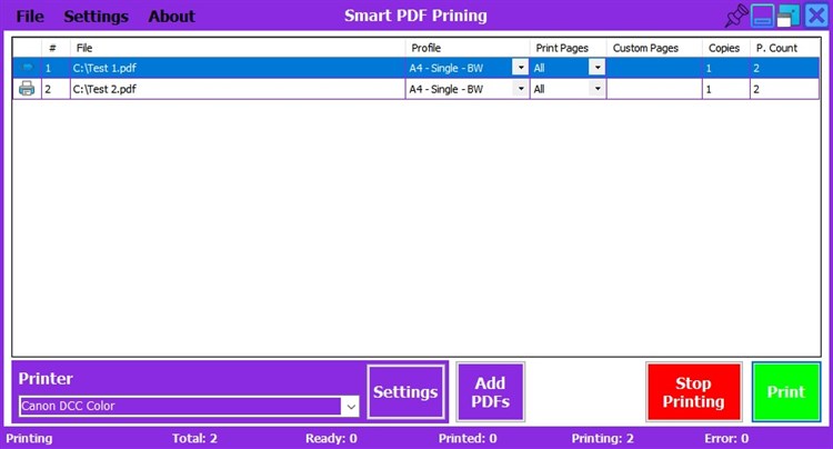 Smart PDF Printing - PC - (Windows)