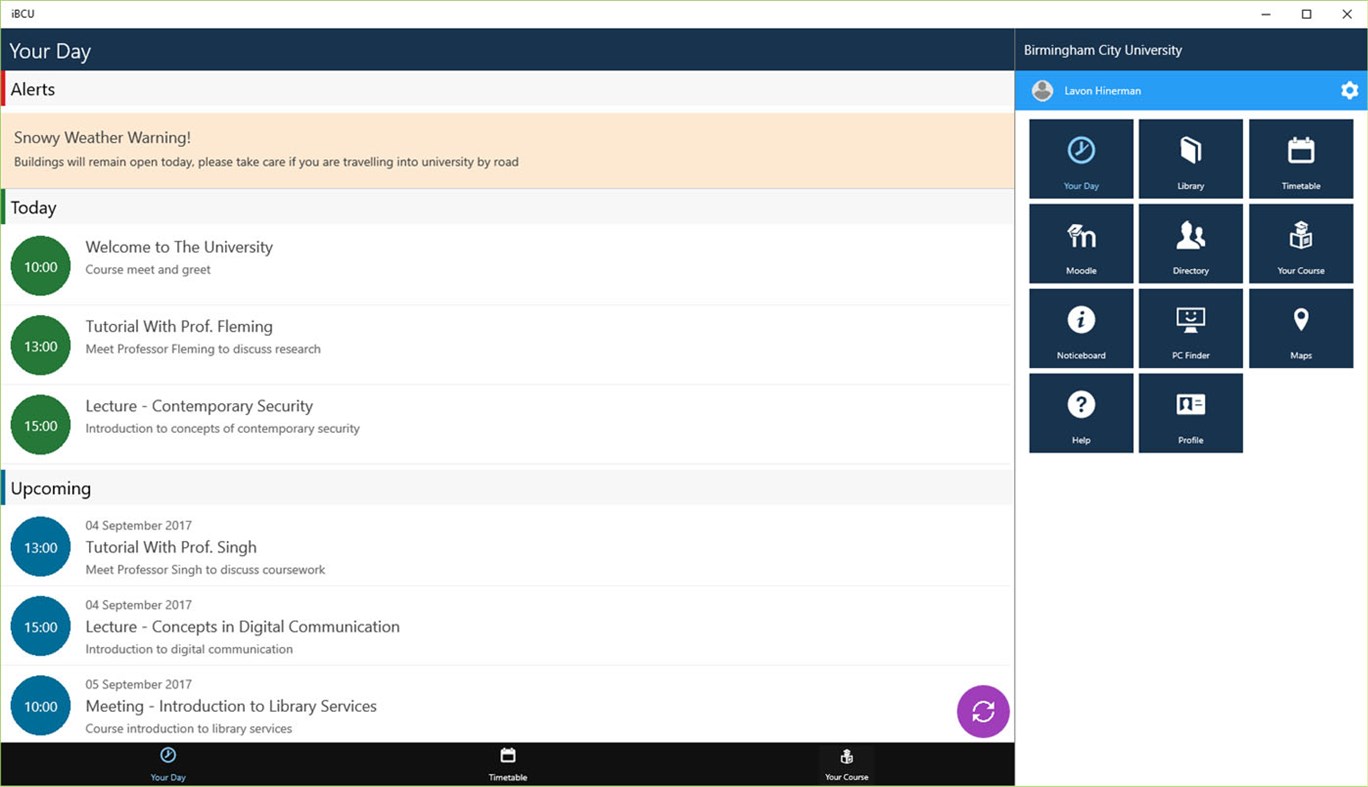 #1. iBCU (Windows) โดย: Birmingham City University