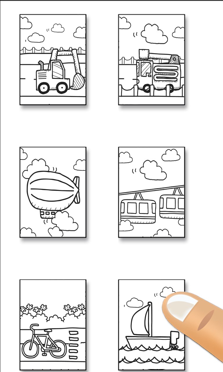 Paint cars for kids. Coloring cars game for boys for Windows 10 Mobile