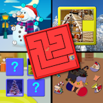 Kids Christmas Activites and Puzzles for preschool children