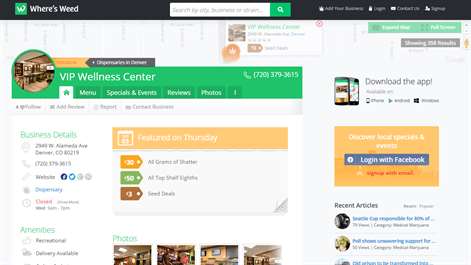 Wheres Weed marijuana dispensary locator Screenshots 2