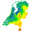 Hoogtekaart Nederland