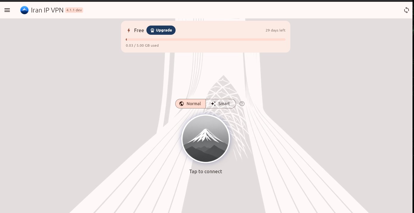 Iran IP VPN screenshot