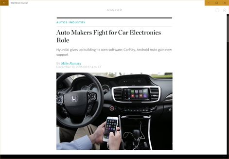 The Wall Street Journal. Screenshot
