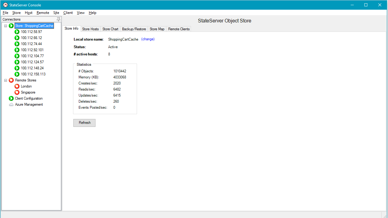 Snapshot 2 of ScaleOut StateServer & ScaleOut StreamServer