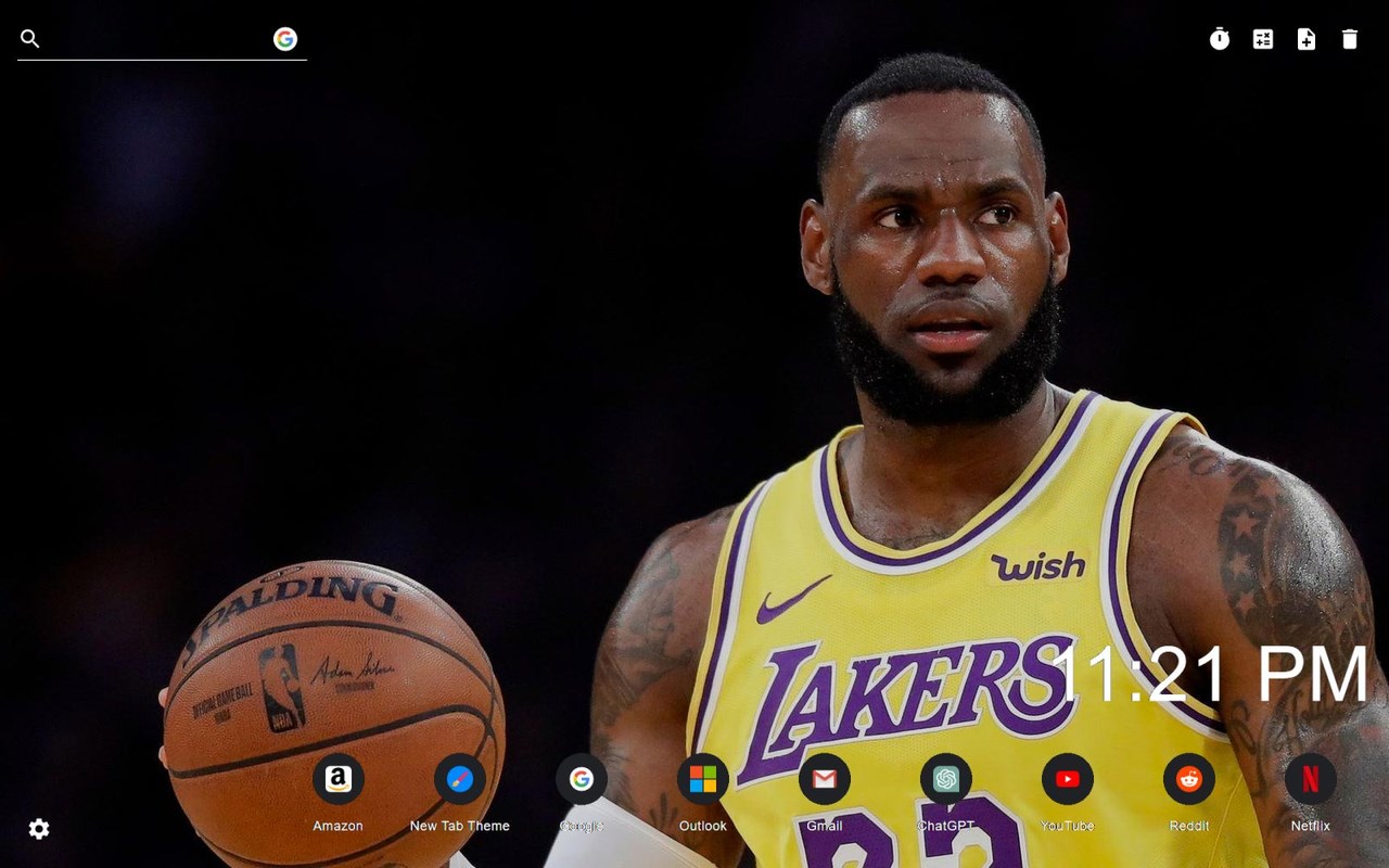 Lebron James Wallpaper New Tab