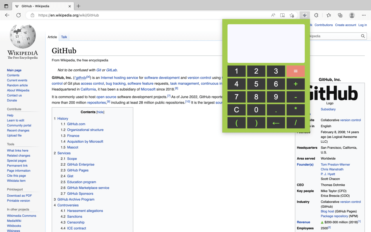 Modern Calculator