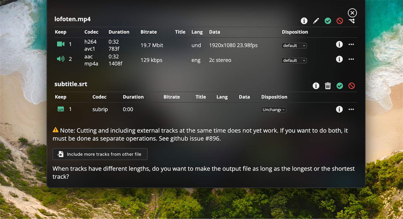 #3. LosslessCut (Windows) 由: mifi.no