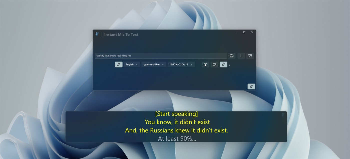 #1. Instant Mic To Text (Windows) Με: SCORPIOX