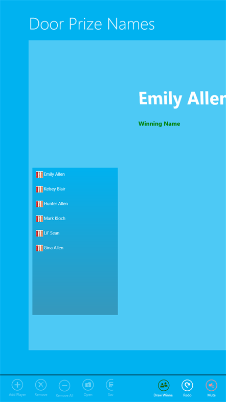 #4. Door Prize Names (Windows) Podle: MarkKloch