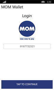 MOM Wallet App screenshot 1