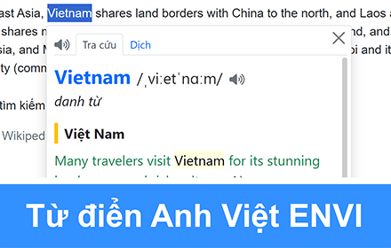 Từ điển Anh Việt ENVI small promo image