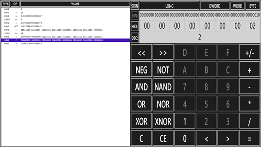 Machine Code Calculator screenshot 2