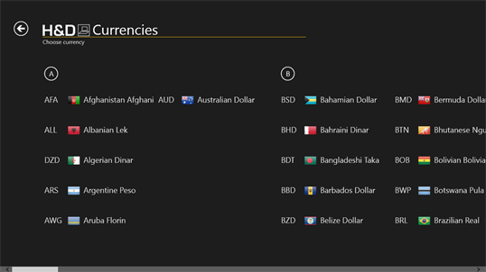 H&D Currencies screenshot 2