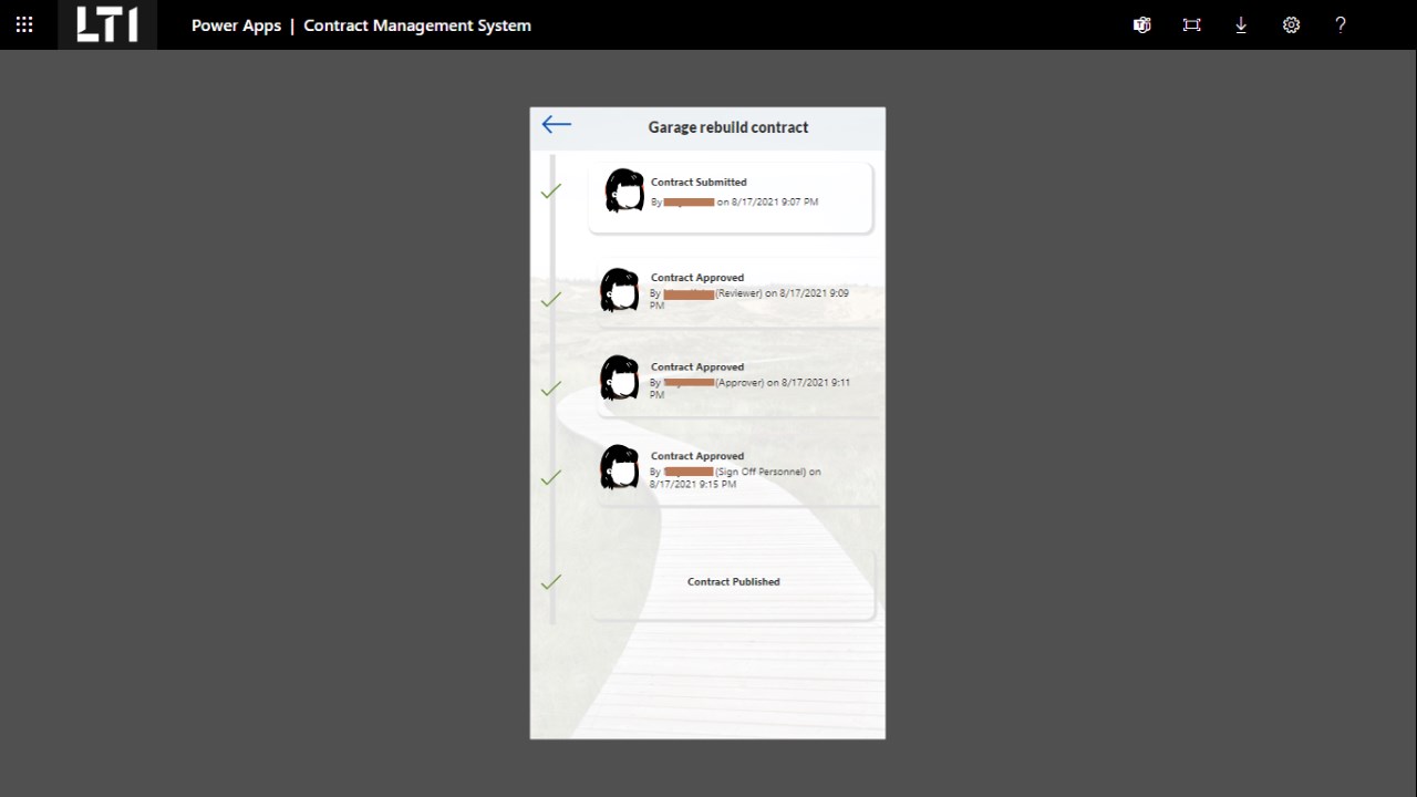 Snapshot 3 of Contract Management System - 4 Weeks Implementation