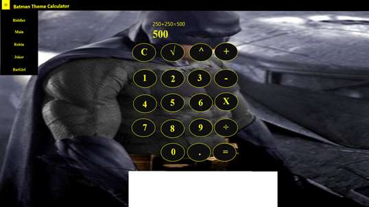 Batman Calculator Windows 10 screenshot 5