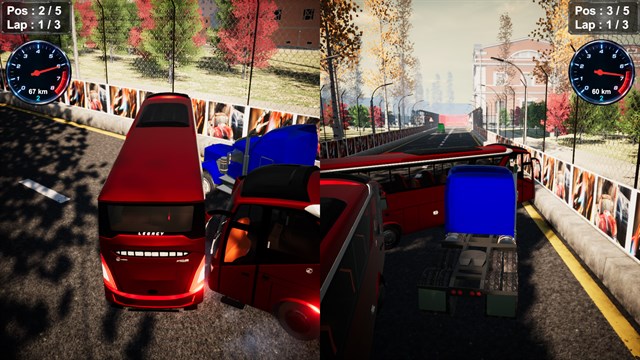Bus VS Truck Racing - Multiplayer 1v1 screenshot 3