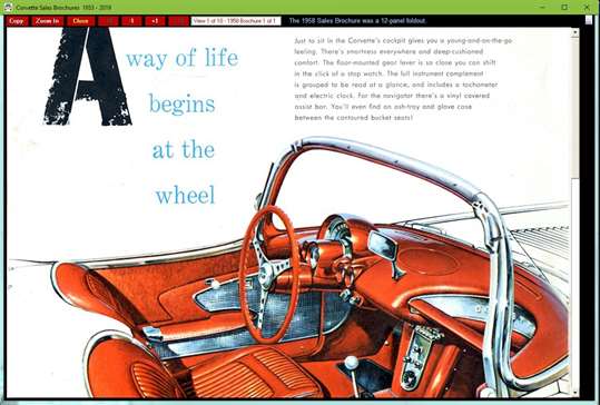 Corvette Sales Brochures 1953-2019 screenshot 3