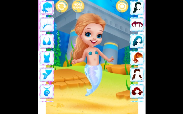 Cute Mermaid Dress Up Game
