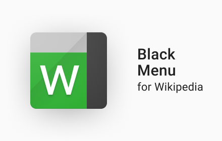 Black Menu for Wikipedia small promo image