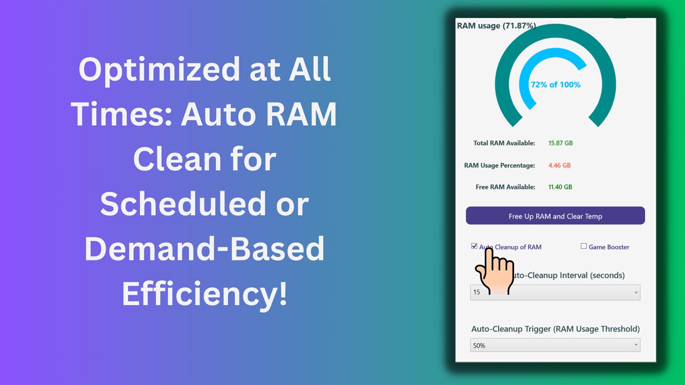 #3. Ram Cleaner: Game Booster, PC Optimizer (Windows) Por: finetuneapps