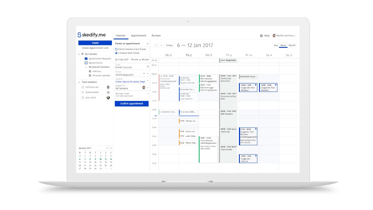 Snapshot 2 of Skedify | Omnichannel Appointment Scheduling