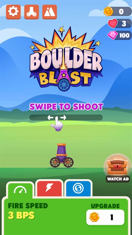 #1. Boulder Blast (Windows) Podle: Advergame Technologies Private Limited