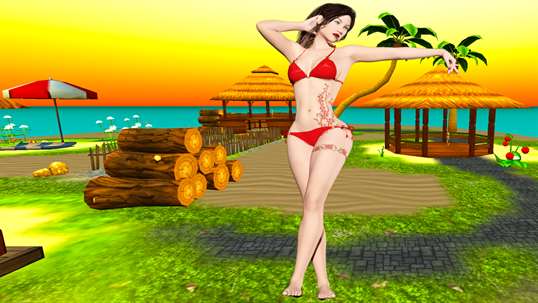 Virtual Red Bikini Beach Dancer [HD+] screenshot 7