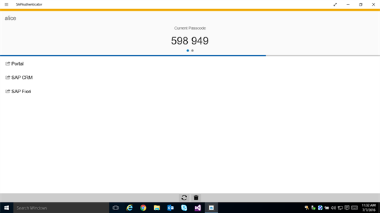 SAP Authenticator screenshot 2