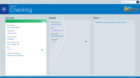 eWallet Screenshots 2