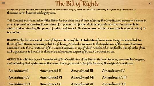 The United States Bill Of Rights screenshot 1