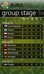 Euro 2012 Live screenshot 1