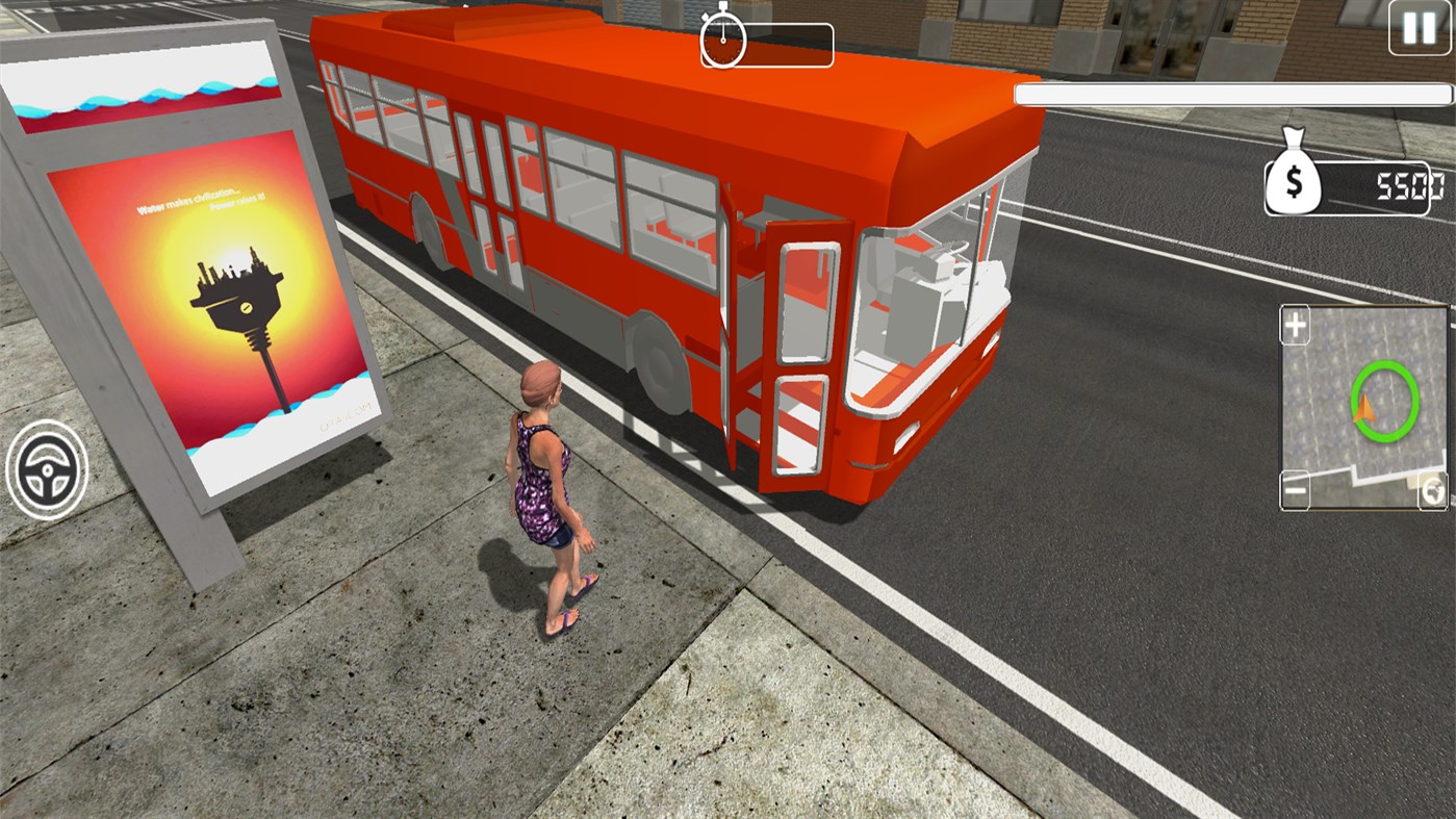 #3. Public Transporter Coach Bus Driving Sim (Windows) By: Jaingo Games
