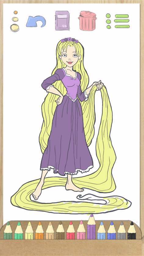 Rapunzel Boyama Oyunu Oyna