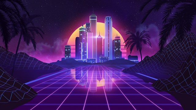 AAA Dynamic Scenes - Retro Night Ride Dynamic Scene screenshot 1