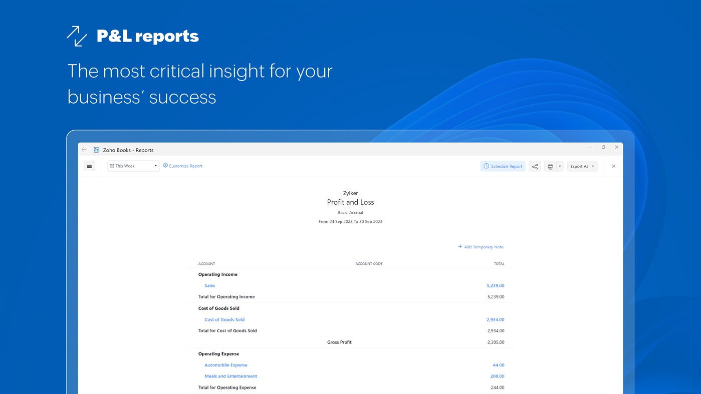 #6. Zoho Books - Accounting Software for Businesses (Windows) di: Zoho Corp