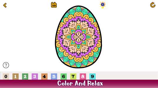 Easter Egg Glitter Color By Number screenshot 5