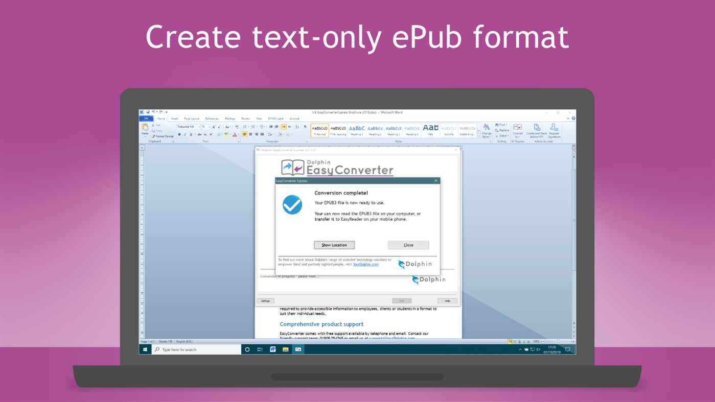 #5. EasyConverter Express (Windows) 来自: Dolphin Computer Access