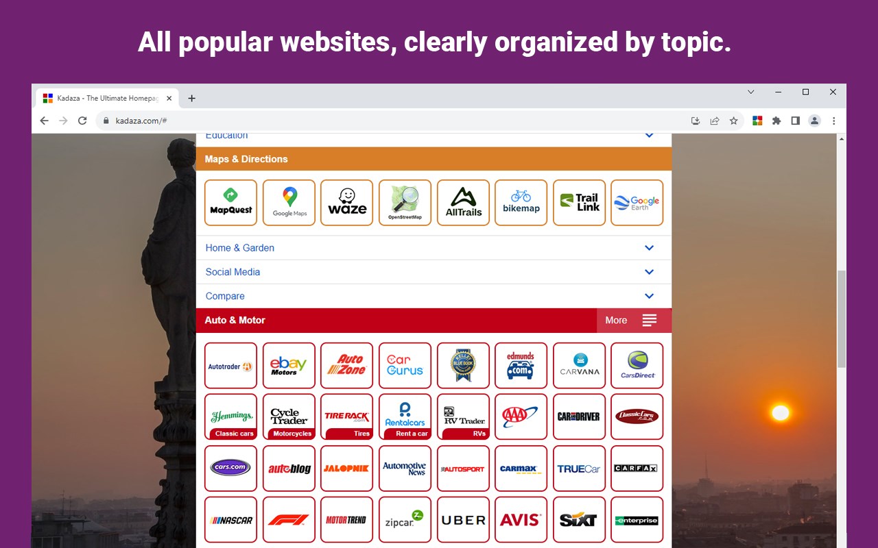 Kadaza — The Ultimate Homepage & Web Portal