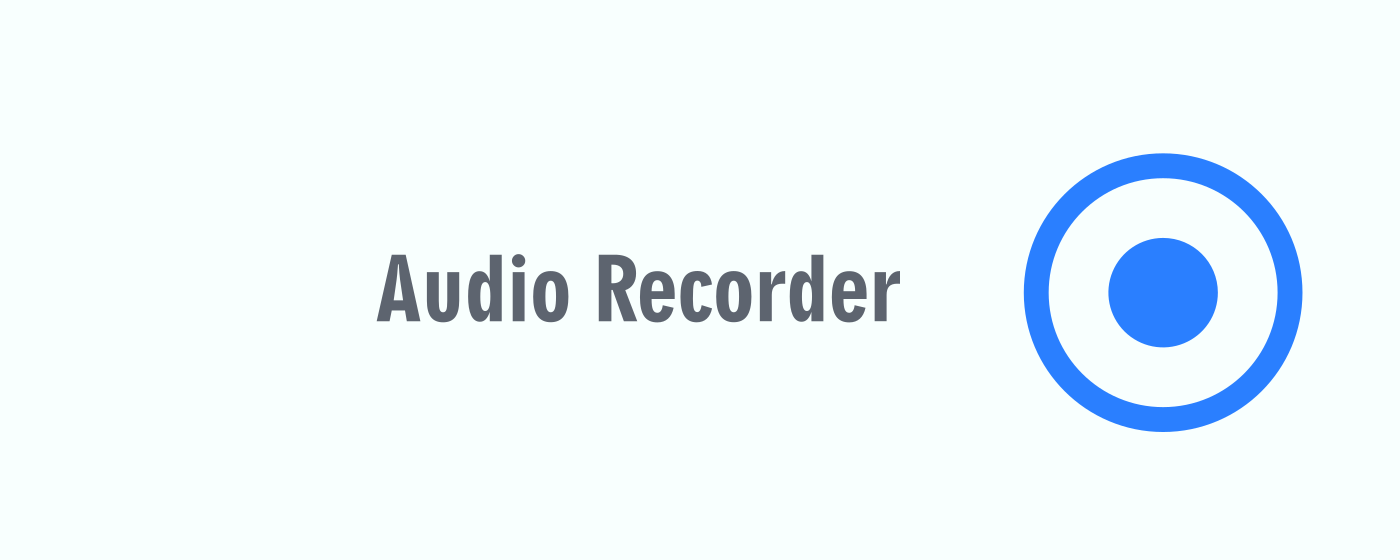 Audio Recorder marquee promo image